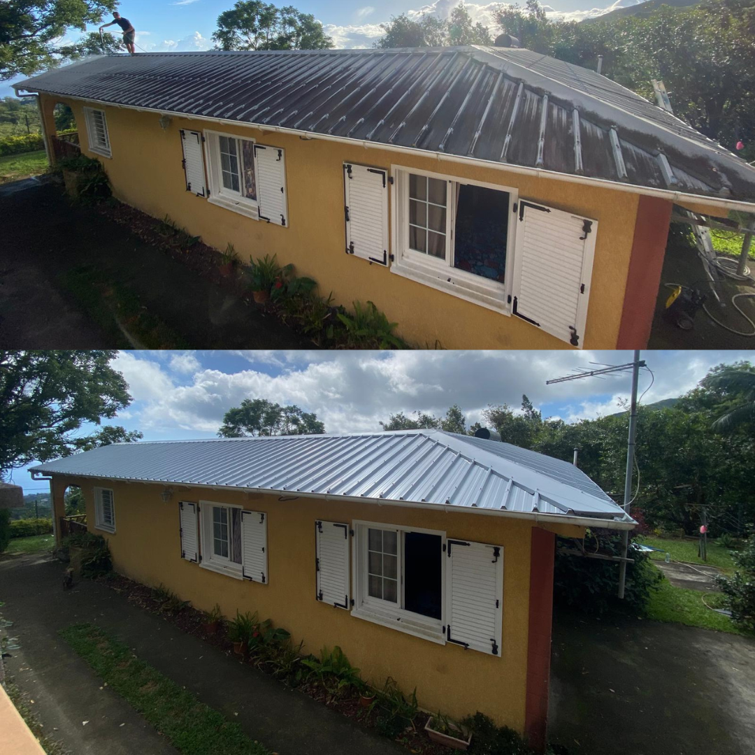 Rénovation d’une toiture en tôle à Saint‑Pierre