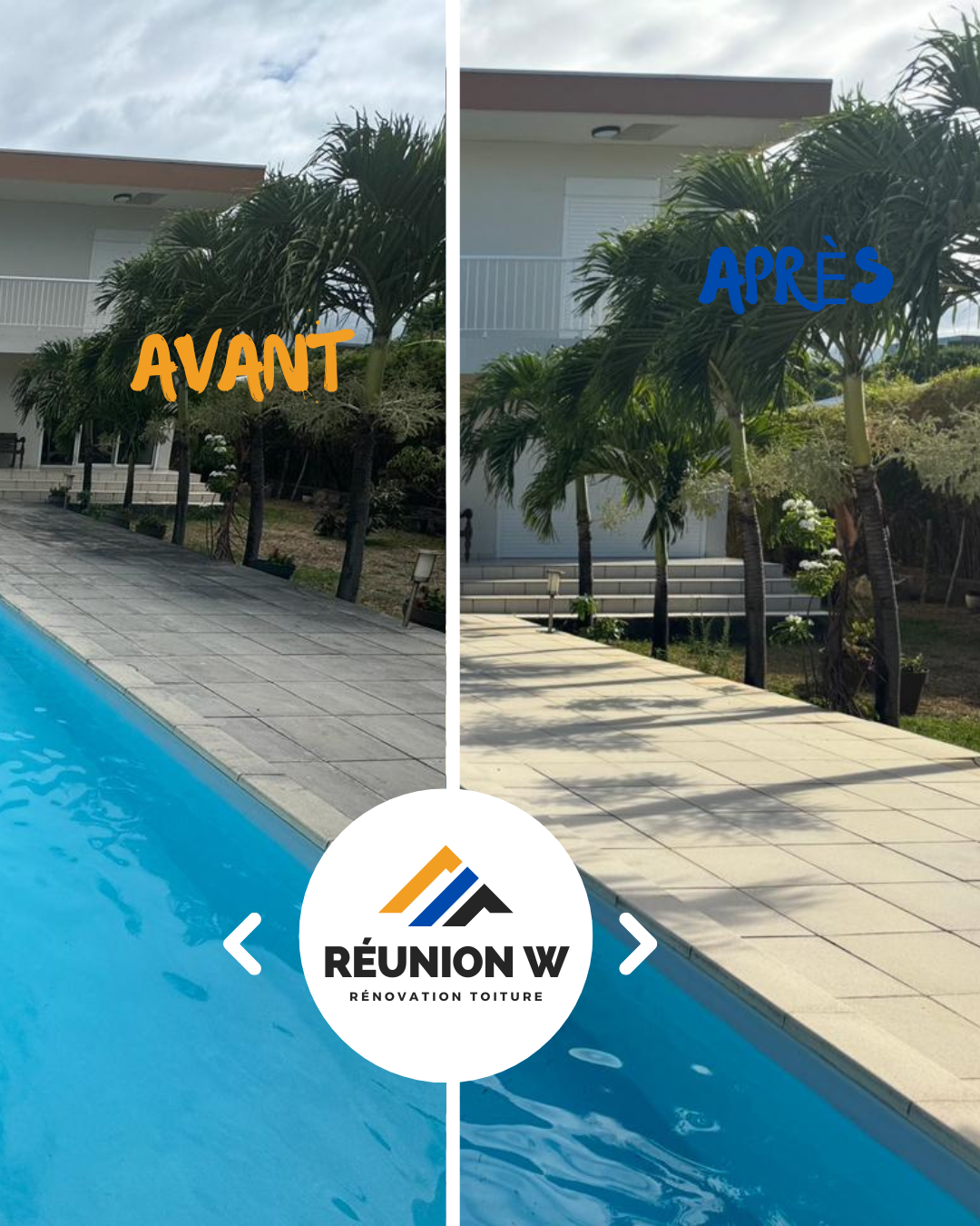 nettoyage dalle de piscine Réunion