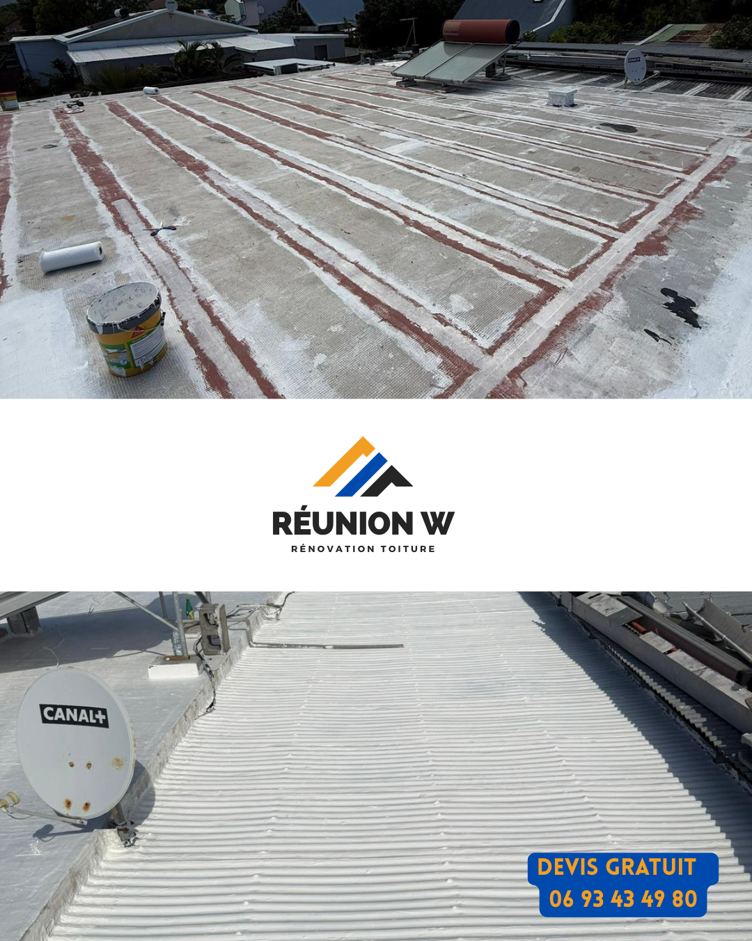 Chantier terminé à Saint-Paul : rénovation complète d’une toiture en pente